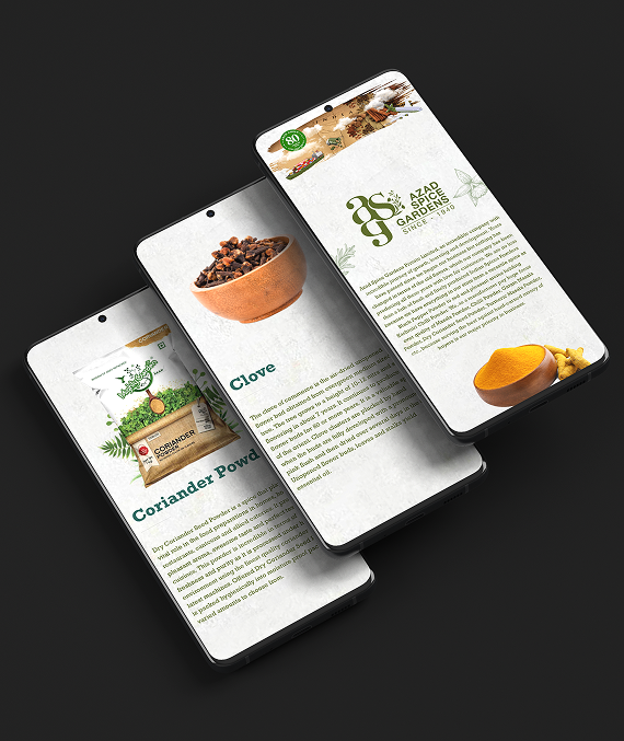 Website for Azad Spice Garden: Showcasing a Legacy  of Authentic Indian Spices